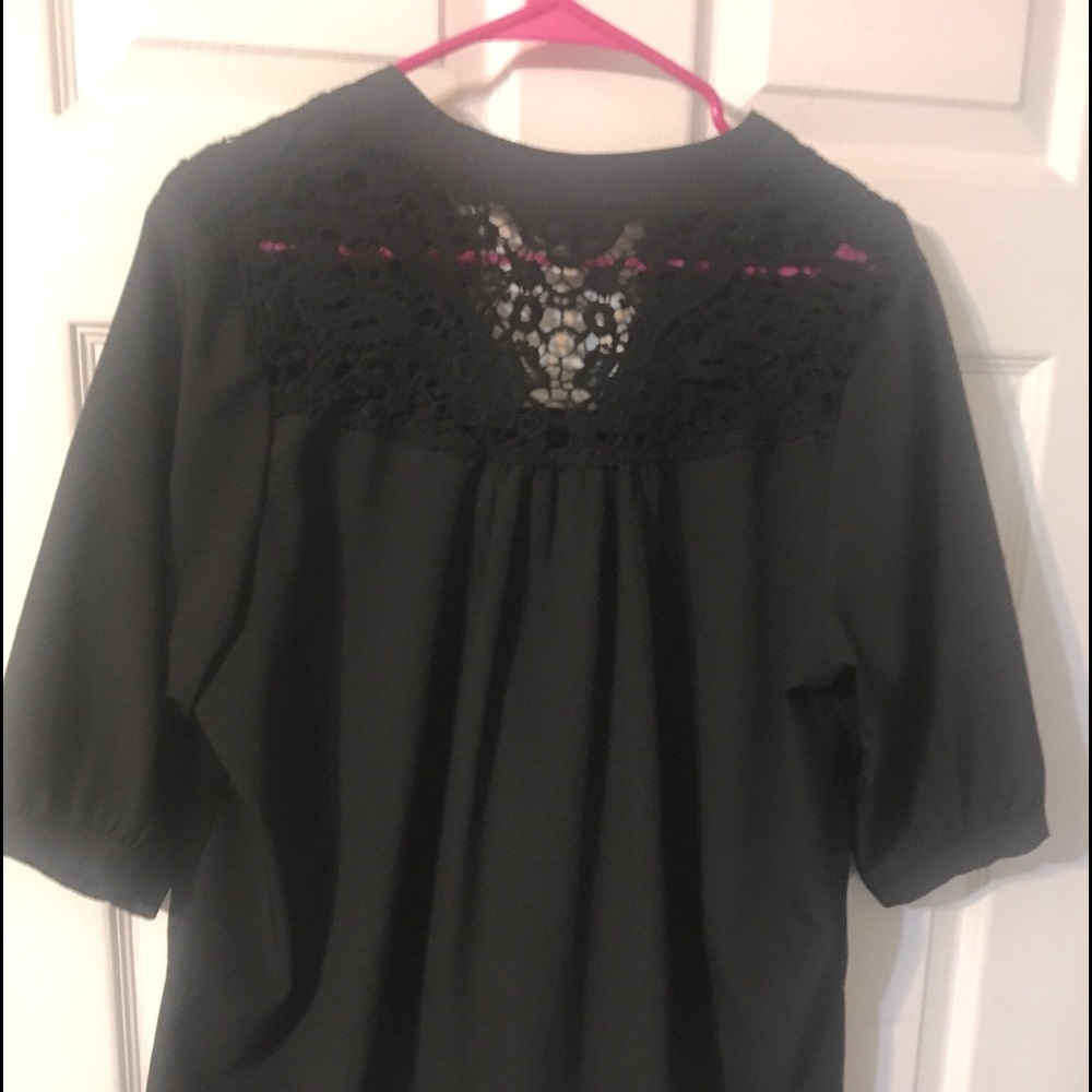 Sheer black dressy shirt